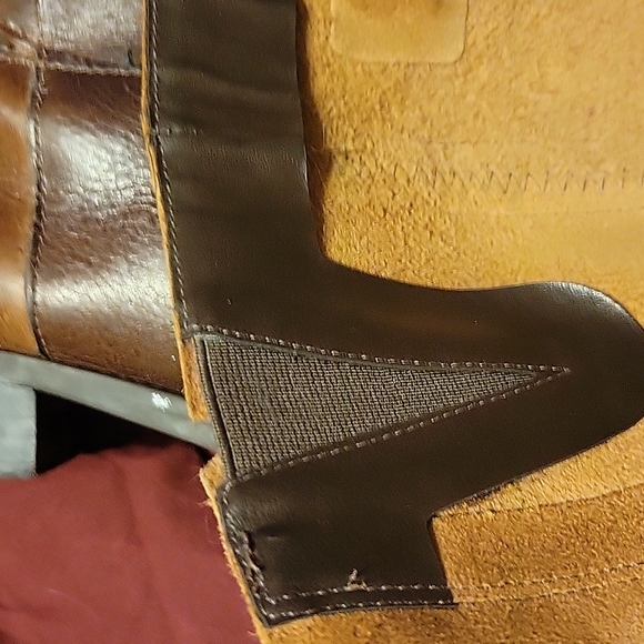 Vintage hand braided leather riding boots size 7 - Picture 4 of 6